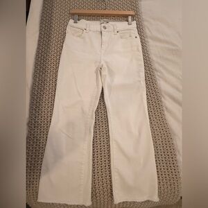 Women's Banana Republic Cropped White Jeans - size 4P